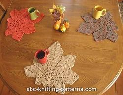 Chestnut Leaf Table Runner and Placemats