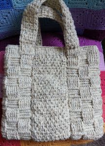 Basket Weave Tote Bag 
