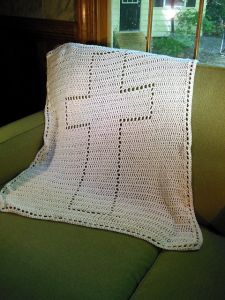 Cross Baptism Blanket