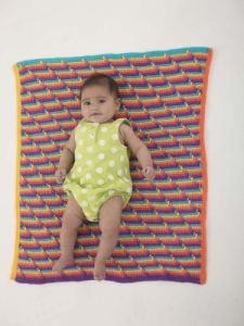 Pop Art Baby Afghan