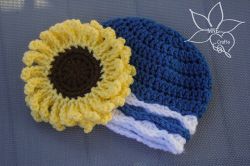 ALS Sunflower Baby Beanie 