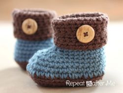 Cuffed Baby Booties