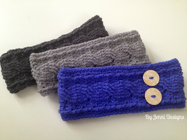 Free Pattern - Reversible Cables Headband - Stitches n Scraps