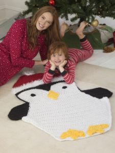 Holiday Penguin Afghan