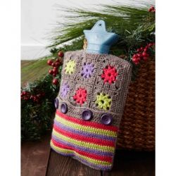 Color Wheel Hot Water Bottle Cozy