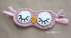 Crochet Sleepy Owl Mask