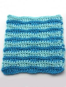 Wavy Stripes Dishcloth