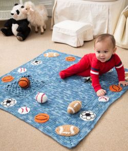 Young Athlete Blanket and Rattles