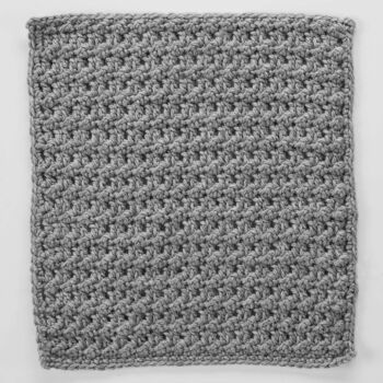 Double Crochet & Slip Stitch Square for Checkerboard Textures Throw