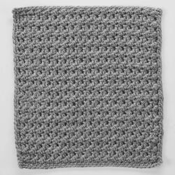 Double Crochet & Slip Stitch Square for Checkerboard Textures Throw