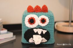 Crochet Monster Kleenex Box Cover