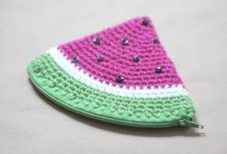 Crochet Watermelon Coin Purse