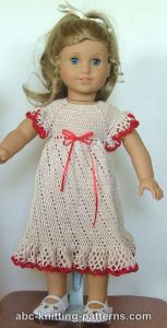 American Girl Doll Summer Raglan Dress 