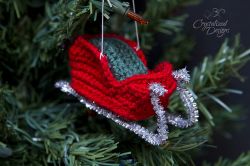 Santa's Sleigh Ornament 