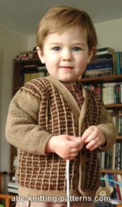 Young Gentleman Two-Tone Cardigan