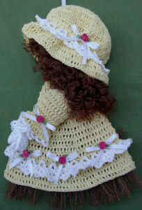 Sunbonnet Sue Broom Doll