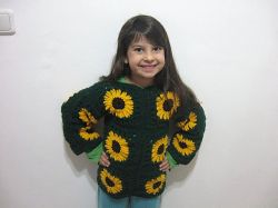 Sunflower Granny Sweater