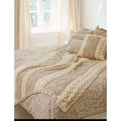 Soft Neutrals Set: Afghan and Pillow