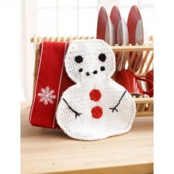 Snowman Dishcloth