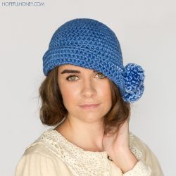 1920's Pompom Cloche Hat