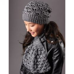 Silver Screen Hat and Scarf