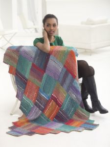 Diagonal Squares Afghan