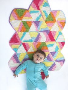 Bright Hexagon Blanket