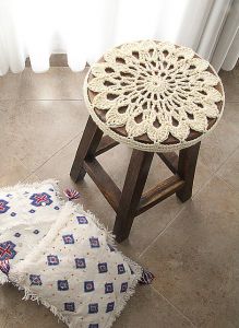 Doily Stool Cover