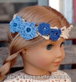American Girl Doll Flower Headband