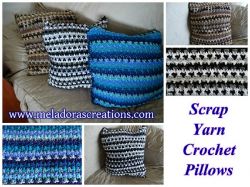 Scrap Yarn Pillow