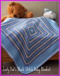 Block Stitch Baby Blanket