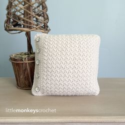 Buttoned Throw Pillow