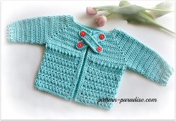 X Stitch Baby Cardigan