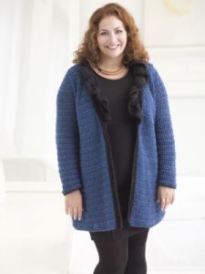 Curvy Girl Ruffled Collar Cardigan