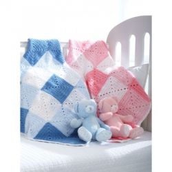 Double Diamond Baby Blanket