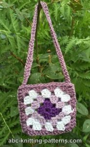 American Girl Doll Granny Square Bag