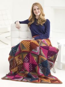 Tonal Diamonds Afghan