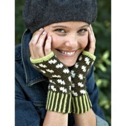 Fair Isle Fingerless Mitts