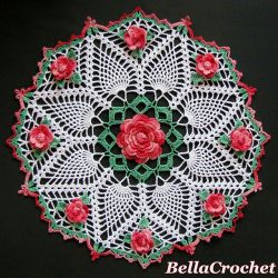 Dorothy's Roses Doily