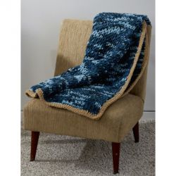 Tunisian Honeycomb Blanket