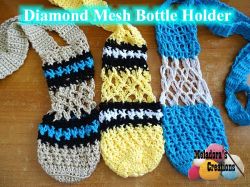 Diamond Mesh Bottle Holder