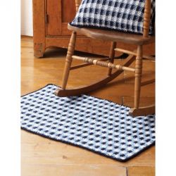 Gingham Check Rug