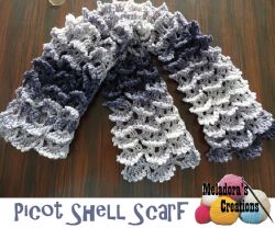 Picot Shell Stitch Scarf