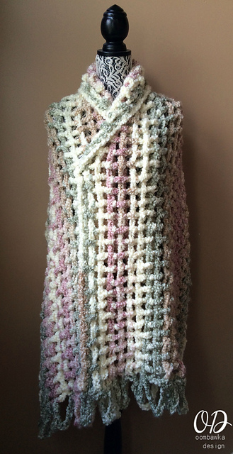 Crochet Patterns Galore - Gentle Solace Prayer Shawl