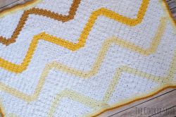 C2C Chevron Baby Blanket