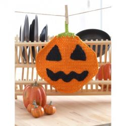 Jack'o Lantern Dishcloth