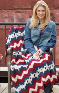 Stars & Stripes Ripple Throw