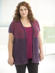 Curvy Girl Two-Tone Vest