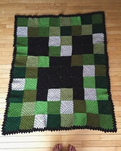 Minecraft Creeper Blanket