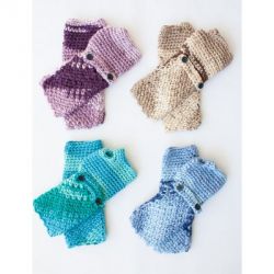 Cozy Posy - Fingerless Gloves